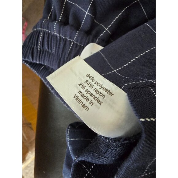 Lane Bryant Size 22 Womens Pants The Perfect Drape Mid-Rise Plaid Nautical NWT - Picture 7 of 7